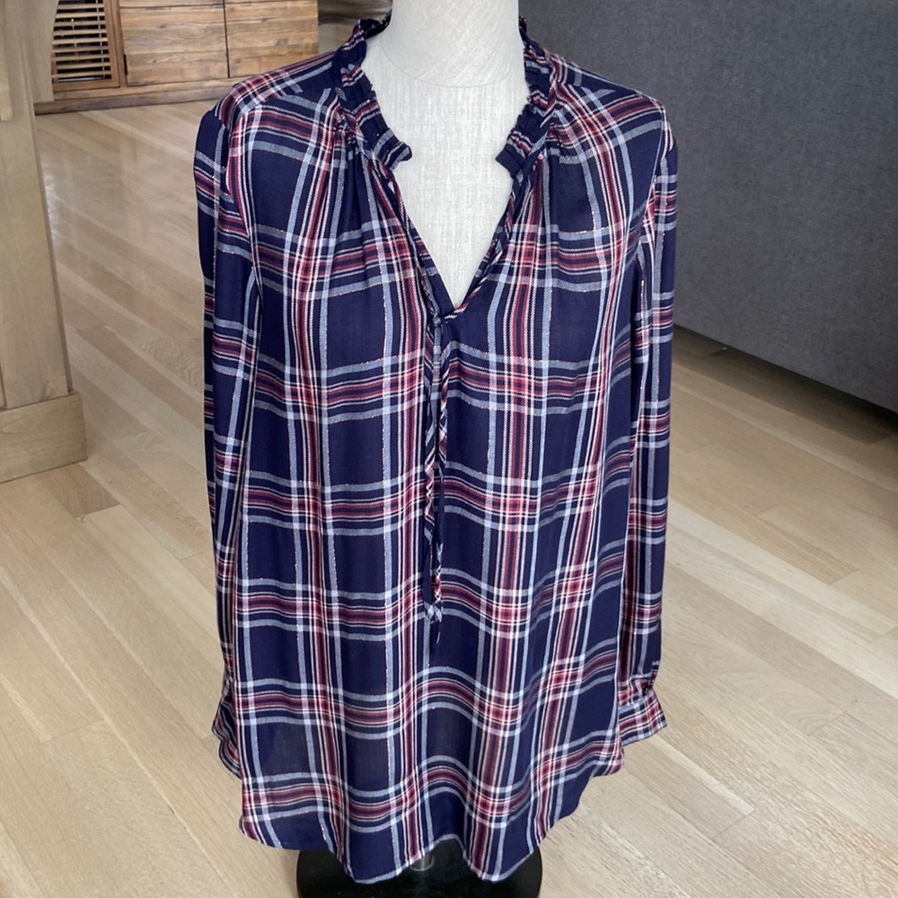 LOFT Holiday Blouse